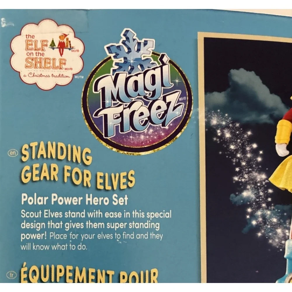 ELF ON THE SHELF‎ POWER HERO MAGI FREEZ SCOUT ELVES STANDING GEAR 8 PC NEW